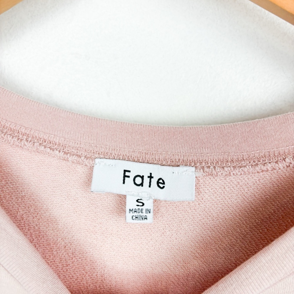 Fate Oversized Boho Lagenlook Colorblock Rainbow Sweatshirt Sz S - Picture 6 of 8